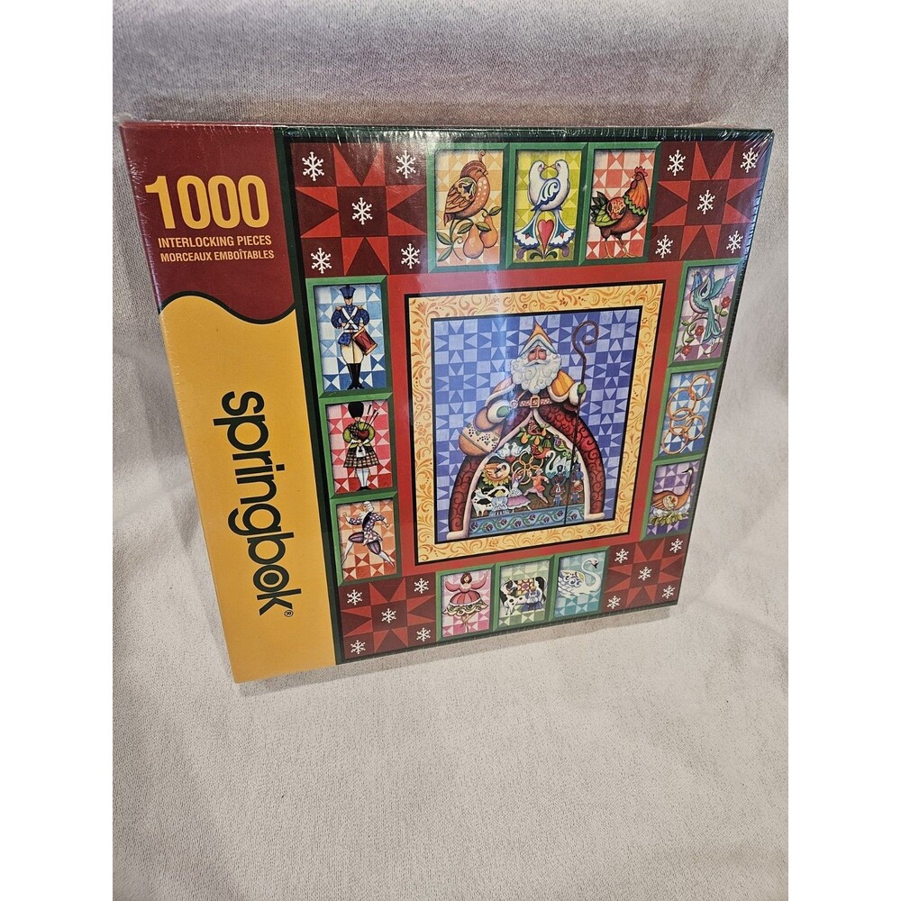 NEW Springbok 1000 Pc Interlocking Jigsaw Puzzle Holiday Theme Multicolor 2008